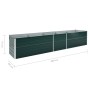 Green galvanized steel garden bed 400x80x77 cm by vidaXL, Pots and planters - Ref: Foro24-47061, Price: 117,31 €, Discount: %