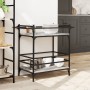 Sonoma gray engineered wood kitchen cart 82x40x78.5 cm by , Kitchen and dining carts - Ref: Foro24-842364, Price: 55,94 €, Di...