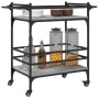 Carrito de cocina madera ingeniería gris Sonoma 82x40x78,5 cm de , Carros de cocina y comedor - Ref: Foro24-842364, Precio: 5...