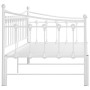 Estructura de sofá cama extraíble de metal blanco 90x200 cm de vidaXL, Camas y somieres - Ref: Foro24-324759, Precio: 157,18 ...