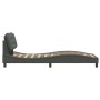 Estructura de cama con cabecero de tela gris oscuro 80x200 cm de , Camas y somieres - Ref: Foro24-3207731, Precio: 148,99 €, ...