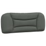 Estructura de cama con cabecero de tela gris oscuro 100x200 cm de , Camas y somieres - Ref: Foro24-3207752, Precio: 157,54 €,...