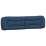 Bed frame with blue fabric headboard 200x200 cm by , Beds and slatted bases - Ref: Foro24-3207799, Price: 245,99 €, Discount: %