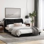 Estructura de cama con cabecero de tela negro 140x190 cm de , Camas y somieres - Ref: Foro24-3207767, Precio: 212,80 €, Descu...