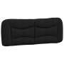 Estructura de cama con cabecero de tela negro 140x190 cm de , Camas y somieres - Ref: Foro24-3207767, Precio: 212,80 €, Descu...