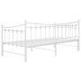 Estructura de sofá cama extraíble de metal blanco 90x200 cm de vidaXL, Camas y somieres - Ref: Foro24-324759, Precio: 157,18 ...