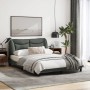 Dark gray fabric bed frame with headboard 120x200 cm by , Beds and slatted bases - Ref: Foro24-3207759, Price: 194,60 €, Disc...