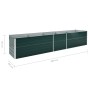 Green galvanized steel flower bed 400x80x45 cm by vidaXL, Pots and planters - Ref: Foro24-47057, Price: 75,50 €, Discount: %