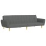 Sofá cama de 2 plazas con taburete tela gris oscuro de , Sofás - Ref: Foro24-3216247, Precio: 308,34 €, Descuento: %