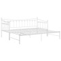 Estructura de sofá cama extraíble de metal blanco 90x200 cm de vidaXL, Camas y somieres - Ref: Foro24-324759, Precio: 157,18 ...