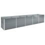 Arriate de jardín de acero galvanizado gris 400x80x77 cm de vidaXL, Maceteros y jardineras - Ref: Foro24-47060, Precio: 132,8...