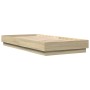 Estructura de cama madera de ingeniería roble Sonoma 90x200 cm de , Camas y somieres - Ref: Foro24-839604, Precio: 94,10 €, D...