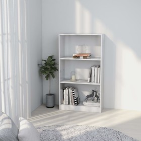 3-tier white plywood shelf 60x24x109cm by vidaXL, Bookcases and shelves - Ref: Foro24-800864, Price: 50,00 €, Discount: %