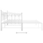 Estructura de sofá cama extraíble de metal blanco 90x200 cm de vidaXL, Camas y somieres - Ref: Foro24-324759, Precio: 157,18 ...