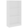 Estantería de 3 niveles madera contrachapada blanca 60x24x109cm de vidaXL, Librerías y estanterías - Ref: Foro24-800864, Prec...