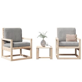 Garden furniture set 3 pieces solid pine wood by , Garden sets - Ref: Foro24-832552, Price: 112,52 €, Discount: %