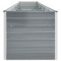 Gray galvanized steel garden bed 400x80x77 cm by vidaXL, Pots and planters - Ref: Foro24-47060, Price: 115,99 €, Discount: %