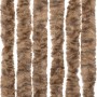 Beige and dark brown chenille anti-fly curtain 100x200 cm by , Mosquito nets for windows - Ref: Foro24-377322, Price: 62,34 €...