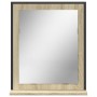 Bathroom mirror with Sonoma engineered wood shelf 50x12x60 cm by , Dressing tables - Ref: Foro24-842417, Price: 42,73 €, Disc...