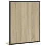 Bathroom mirror with Sonoma engineered wood shelf 50x12x60 cm by , Dressing tables - Ref: Foro24-842417, Price: 42,73 €, Disc...