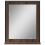 Bathroom mirror with brown engineered wood shelf 50x12x60 cm by , Dressing tables - Ref: Foro24-842420, Price: 43,03 €, Disco...