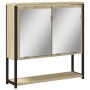 Sonoma oak wood bathroom mirror cabinet 60x16x60 cm by , Dressing tables - Ref: Foro24-842422, Price: 53,03 €, Discount: %