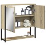 Armario con espejo de baño madera roble Sonoma 60x16x60 cm de , Tocadores - Ref: Foro24-842422, Precio: 53,03 €, Descuento: %