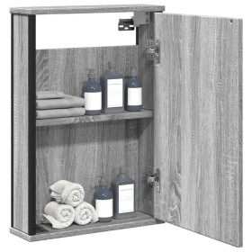 Sonoma gray wood bathroom mirror cabinet 42x12x60 cm by , Dressing tables - Ref: Foro24-842434, Price: 46,60 €, Discount: %