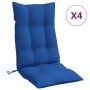 Stuhlkissen für hohe Rückenlehne, 4 Stück, Klein Blue Oxford-Stoff von , Kissen für Stühle und Sofas - Ref: Foro24-377633, Pr...