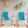 High back chair cushions 2 pcs Turquoise Oxford fabric by , Cushions for chairs and sofas - Ref: Foro24-377665, Price: 60,57 ...