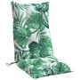 High back chair cushions 2 pcs Oxford fabric printed leaves by , Cushions for chairs and sofas - Ref: Foro24-377638, Price: 5...