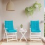 Low Back Chair Cushions 2 Pcs Turquoise Oxford Fabric by , Cushions for chairs and sofas - Ref: Foro24-377734, Price: 48,17 €...