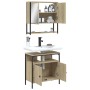 Set de muebles de baño 2 pzas madera contrachapada roble Sonoma de , Muebles de baño - Ref: Foro24-3214656, Precio: 106,31 €,...