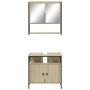 Set de muebles de baño 2 pzas madera contrachapada roble Sonoma de , Muebles de baño - Ref: Foro24-3214656, Precio: 106,31 €,...