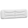 Estructura de cama cabecero cuero sintético blanco 180x200 cm de , Camas y somieres - Ref: Foro24-3208017, Precio: 258,92 €, ...