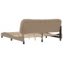 Estructura de cama cabecero cuero sintético capuchino 180x200cm de , Camas y somieres - Ref: Foro24-3208020, Precio: 260,11 €...