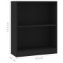 Estantería madera de ingeniería negro 60x24x76 cm de vidaXL, Librerías y estanterías - Ref: Foro24-800856, Precio: 41,68 €, D...