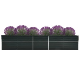 Galvanized anthracite gray steel flowerbed 400x80x45 cm by vidaXL, Pots and planters - Ref: Foro24-47059, Price: 82,67 €, Dis...