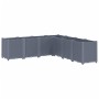 Jardinera PP gris 160x160x53 cm de , Maceteros y jardineras - Ref: Foro24-367866, Precio: 171,54 €, Descuento: %