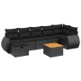 8-teiliges Gartensofa-Set und schwarze synthetische Rattankissen von , Gartensets - Ref: Foro24-3265066, Preis: 515,34 €, Rab...