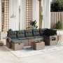 8-teiliges Gartensofa-Set und graue synthetische Rattankissen von , Gartensets - Ref: Foro24-3264959, Preis: 514,65 €, Rabatt: %