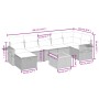 8-teiliges Gartensofa-Set und graue synthetische Rattankissen von , Gartensets - Ref: Foro24-3264959, Preis: 514,65 €, Rabatt: %