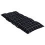 High back chair cushions 6 pcs black plaid fabric by , Cushions for chairs and sofas - Ref: Foro24-377652, Price: 90,83 €, Di...