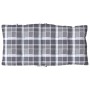 Low back chair cushions 6 pcs gray plaid Oxford fabric by , Cushions for chairs and sofas - Ref: Foro24-377715, Price: 101,33...