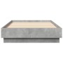 Concrete gray bed frame with LED lights 75x190 cm by , Beds and slatted bases - Ref: Foro24-839549, Price: 105,99 €, Discount: %