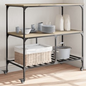 Sonoma oak engineered wood kitchen cart 100x50x95 cm by , Kitchen and dining carts - Ref: Foro24-842307, Price: 90,18 €, Disc...