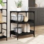 Black engineered wood kitchen cart 60x41x80.5 cm by , Kitchen and dining carts - Ref: Foro24-842401, Price: 75,00 €, Discount: %