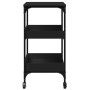 Black engineered wood kitchen cart 60x41x80.5 cm by , Kitchen and dining carts - Ref: Foro24-842401, Price: 75,00 €, Discount: %