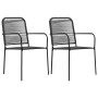 Garden chairs 2 units cotton rope and black steel by vidaXL, Garden chairs - Ref: Foro24-48568, Price: 88,00 €, Discount: %