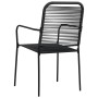 Garden chairs 2 units cotton rope and black steel by vidaXL, Garden chairs - Ref: Foro24-48568, Price: 88,99 €, Discount: %